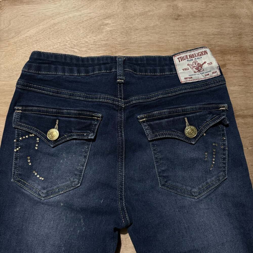 True Religion Joey Y2K Mid Rise Flare Jeans Women’s 26 Dark Wash